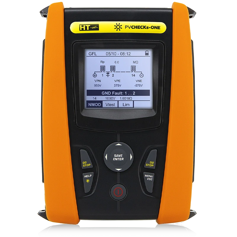 PVCHECKS-ONE přístroj pro testování elektrické bezpečnosti a řešení problémů ve FV systémech do 1000V/30A